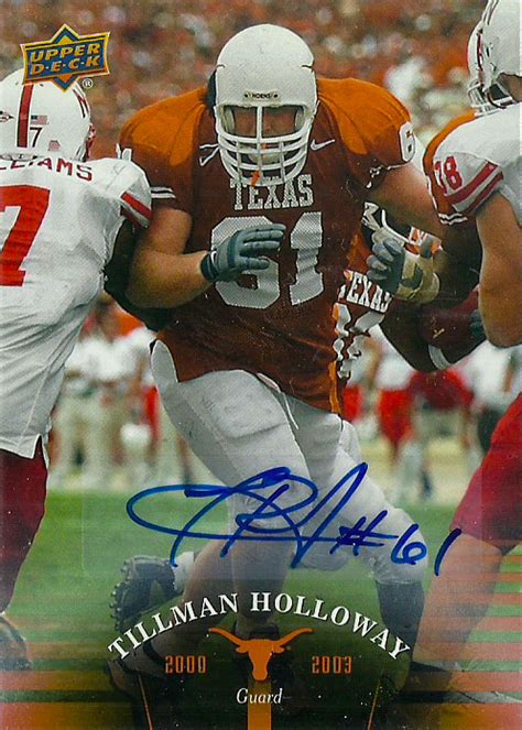 Holloway Tillman ‘t Hollo The Football Autograph Encyclopedia