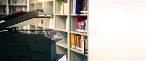 Photocopier Printer Close Up The Copier Or Photocopy Machine Office