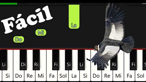 Como Tocar El Condor Pasa Tutorial Para Piano Con Notas Facil Youtube