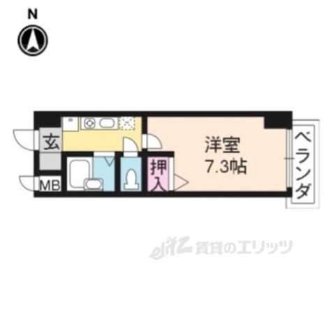 エル・カーサー 京都府京都市右京区太秦上ノ段町 48万円／1k 洋室73 K2／2226㎡｜賃貸物件賃貸マンション・アパート