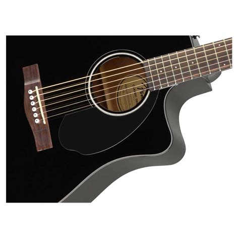 Fender CD 60SCE Dreadnought Walnut Fingerboard Black Acoustic