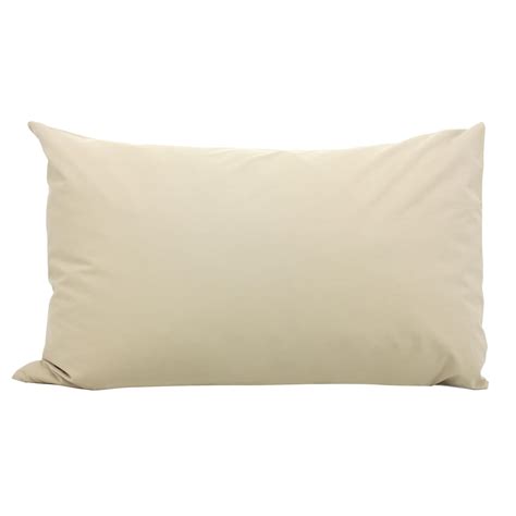 Taie d oreiller uni percale de coton tissé teint 70x50 cm VICTOIRE