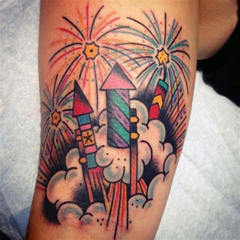 70 Firework Tattoo Ideas For Men Firecracker Designs