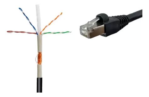 Cabo De Rede Patch Cord Cat6 100 Metros 100m Cat 6 Blindado