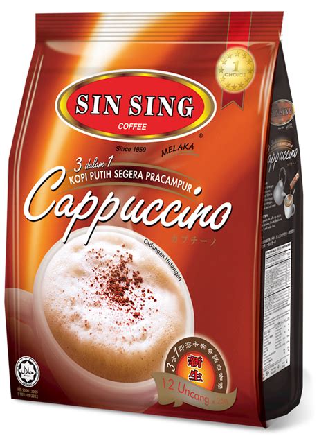 Sin Sing Cappuccino White Coffee 3 In 1 Sin Sing Coffee Selangor