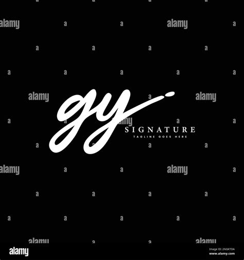 G Y Gy Initial Letter Handwriting And Signature Vector Logo Stock Vector Image And Art Alamy