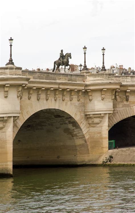 Paris, the Statue of King Henry IV. Pont-Neuf Paris France Stock Image ...