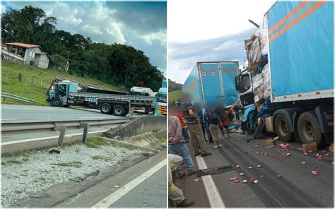 Acidente sete veículos na rodovia Fernão Dias deixa duas pessoas