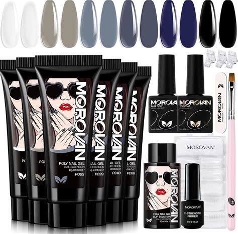 Morovan Kit D Ongles En Polygel Couleurs Tendance Kit D Extension