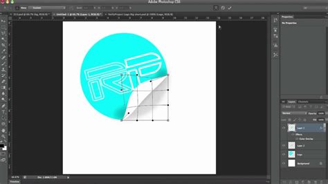 Photoshop Cs6 Tutorial Realistic Sticker Peal Effect Youtube