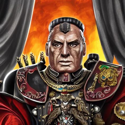 Krea Silvio Berlusconi As The Emperor From Warhammer K Digital Art