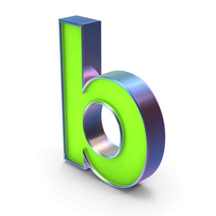 Lowercase Letter B 3D, Incl. letter & language - Envato 