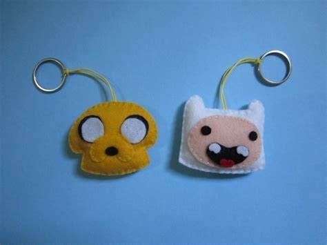 Adventure Time Keychain · A Fabric Character Charm · Needlework On Cut