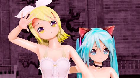 Mmd R18 Sexy Cat Api Miku And Rin 乱躁滅裂ガール Youtube