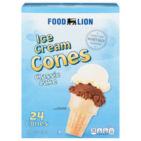 Food Lion Classic Cake Ice Cream Cones 24 Ea