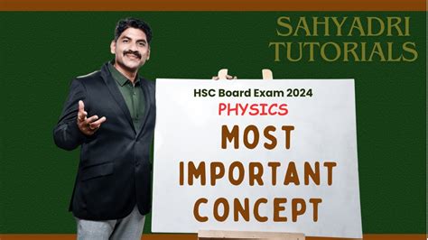 Most Imp Concept Physics Hsc Board Exam Sahyadri Tutorials