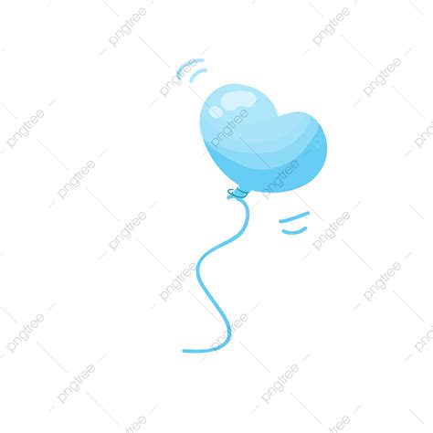 Floating Balloons Clipart Transparent Background A Floating Love Blue