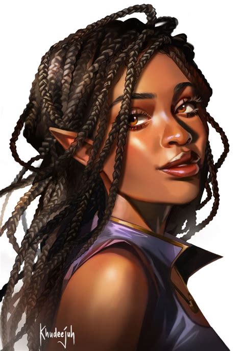 Khadi 🕊 On Twitter Elf Art Black Girl Magic Art Fantasy Character Design