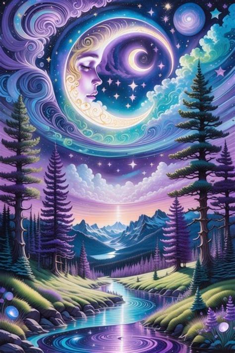 Starry Night Sky Painting