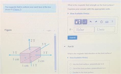 Solved The magnetic field is uniform over each face of the | Chegg.com