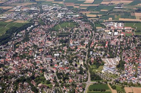 Luftbild Müllheim Panorama Stadtansicht vom Stadtzentrum in Müllheim