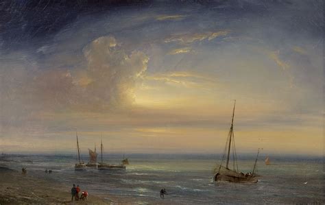 Théodore Gudin Cloudy Sky Above A Beach 1839 Mutualart