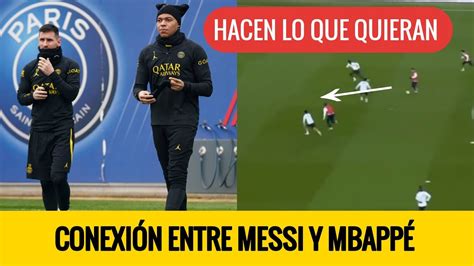 Asistencia De Lujo De Leo Messi A MbappÉ En Los Entrenamientos Con El Psg Se Entienden Bien🔥