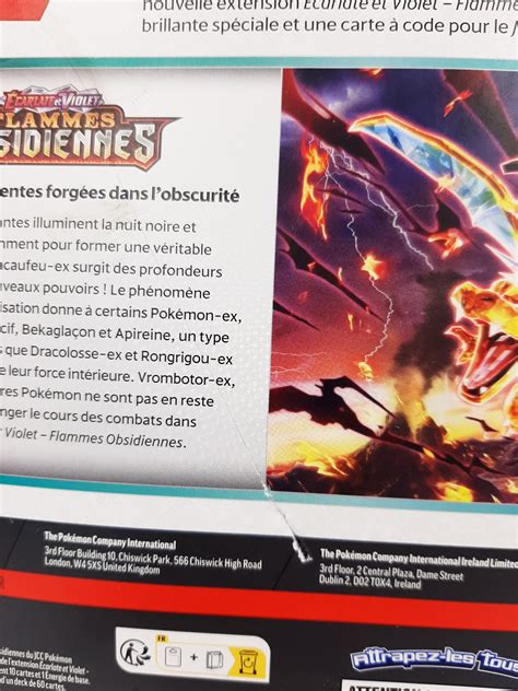 Tripack Scellé Sous Blister De 3 Booster Identiques Pokémon Flammes