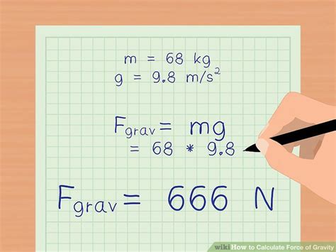 How to Calculate Force of Gravity: 10 Steps (with Pictures)