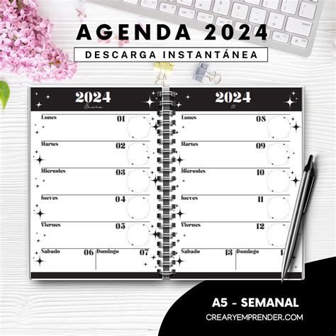 Agenda Semanal Crear Y Emprender