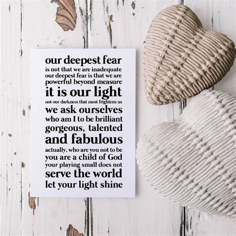 Our Deepest Fear Poem Card | Encouragement Card - Etsy