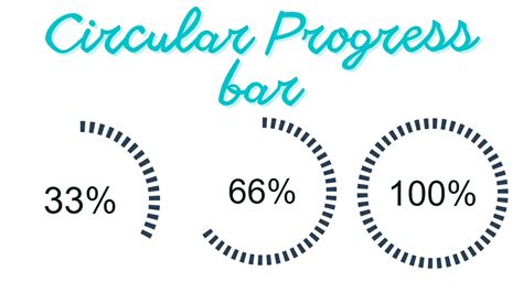 How To Create A Simple Circular Progress Bar Html Css Youtube