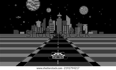 Retro 8bit Race Arcade Pixel Game เวกเตอร์สต็อก ปลอดค่าลิขสิทธิ์ 2192794217 Shutterstock