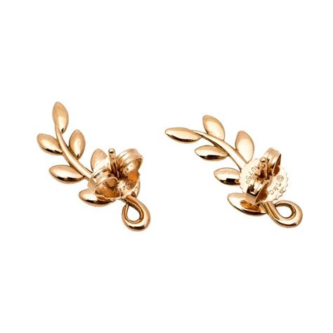 Tiffany And Co Paloma Picasso Olive Leaf Climber K Rose Gold Stud