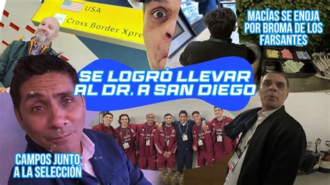 Así fue la travesía del Dr García para llegar a San Diego Y la