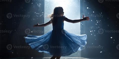 A little girl dancing in a movie generative AI 22908869 Stock Photo at ...