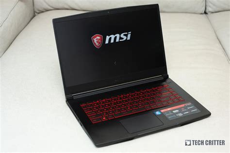 Review - MSI GF63 8RC Gaming Notebook (i7-8750H, 8GB, GTX1050, 1TB HDD ...