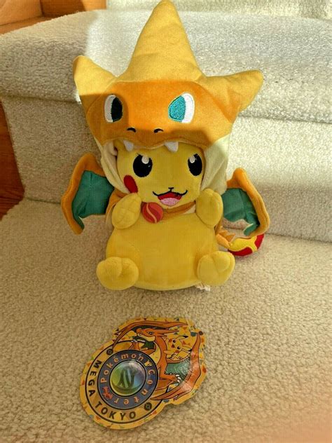 NEW Charizard Pikachu Plush Toy Limited Edition Pokemon Center MEGA ...