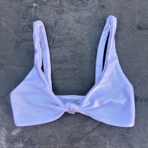 Brazilian Bikini Top Swimsuit Swimwear Beachwear Arpa Bikineria Bralette White Ribbed Bikini Top