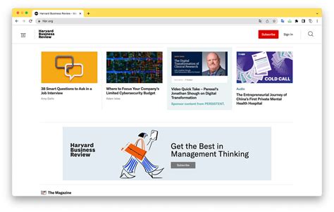 Harvard Business Review Subscription Campaign Behance