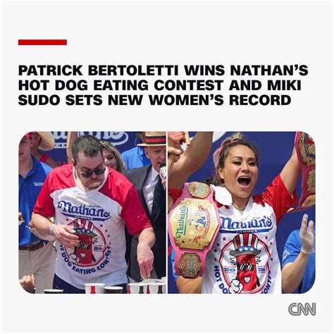 Patrick Bertoletti has chomped down 58 hot dogs to win the Nathan's Hot ...