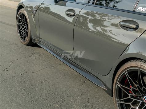 Bmw G80 M3 Oem Style Dry Carbon Fiber Side Skirts 2021