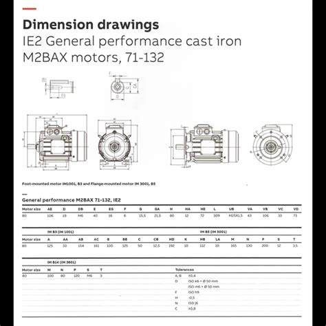 Jual Abb Cast Iron Motors Type M2BAX 80MB6 FTM Foot Mounted 6 Poles