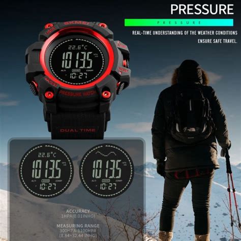 Skmei Outdoor Sport Watch Vattent T Barometrisk Tryckm Tning