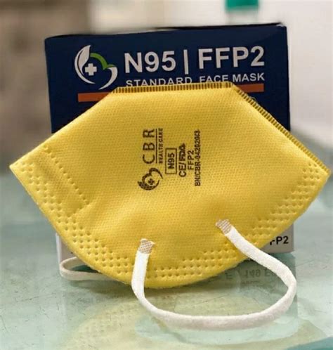 Number Of Layers 5 Layers Cbr Yellow N95 Mask At Rs 9 In New Delhi Id 22511923988