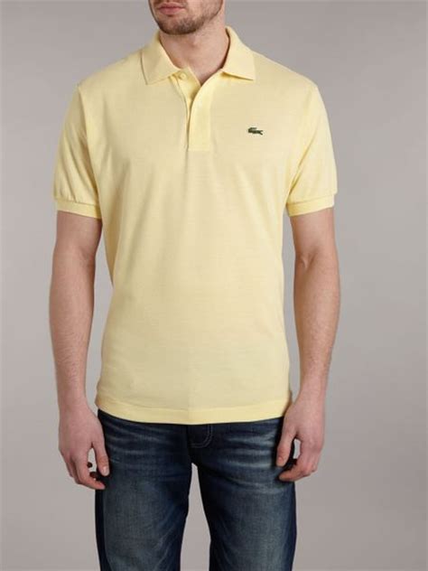 Lacoste Classic Polo Shirt In Yellow For Men Pastel Yellow Lyst