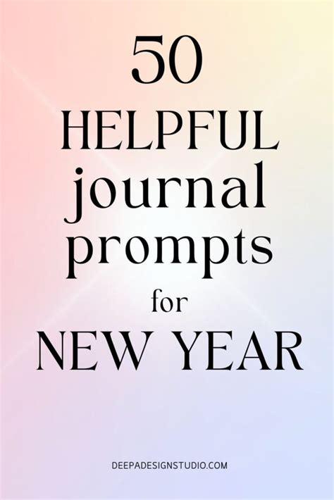 New Year Journal Prompts For Deep Reflection