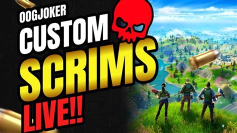 FORTNITE LIVE CUSTOM SCRIMS CREATIVE 1V1 2V2 GIVEAWAY MEMBER