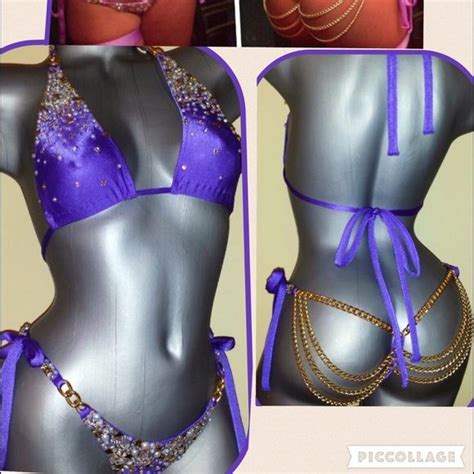 Purple Bikini Made To Order This Two Piece Dance Outfit Features An