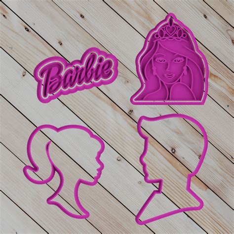 Stl File Cookie Cutter Set Barbie・3d Printable Model To Download・cults